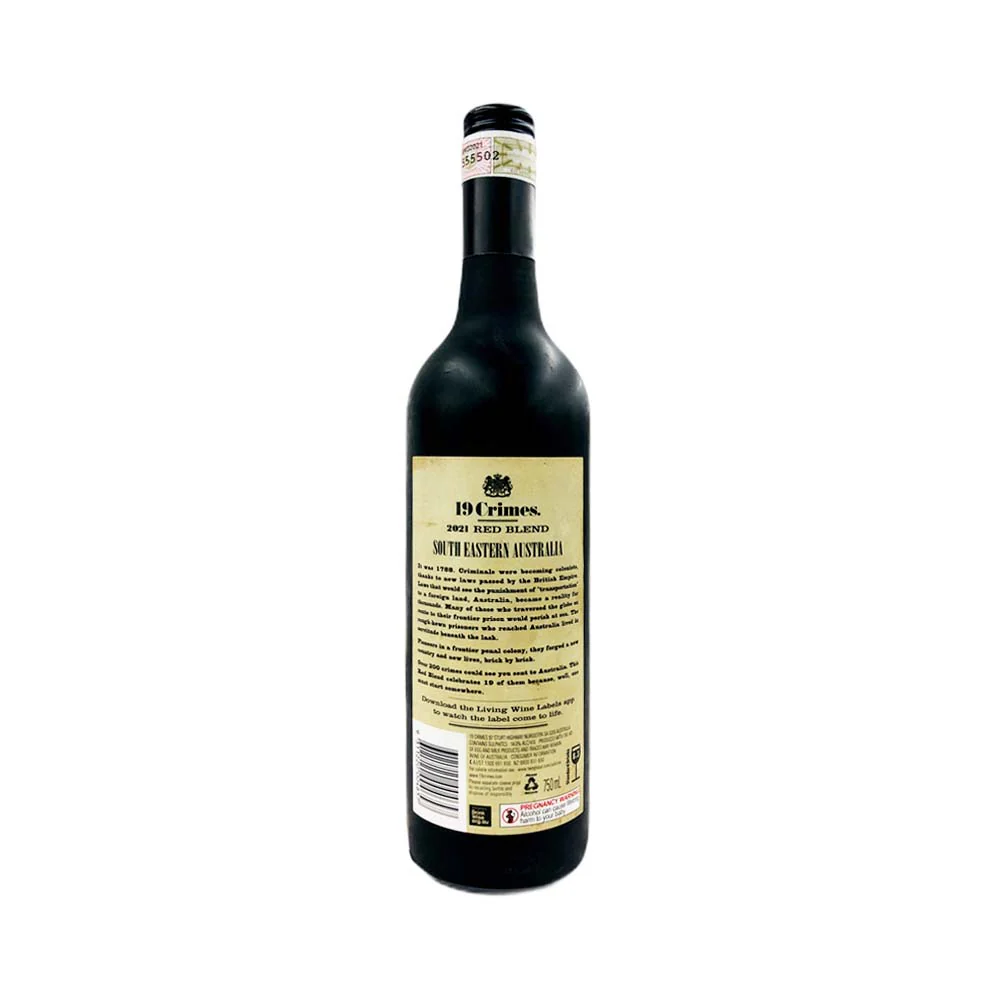 19 Crimes 2020 Red Blend Wine 750ml - Image 3