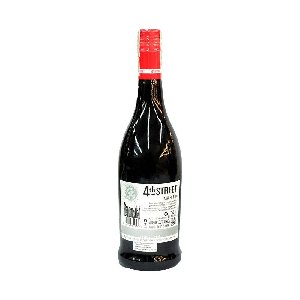 4th Street Sweet Red Wine 750ml - Image 3