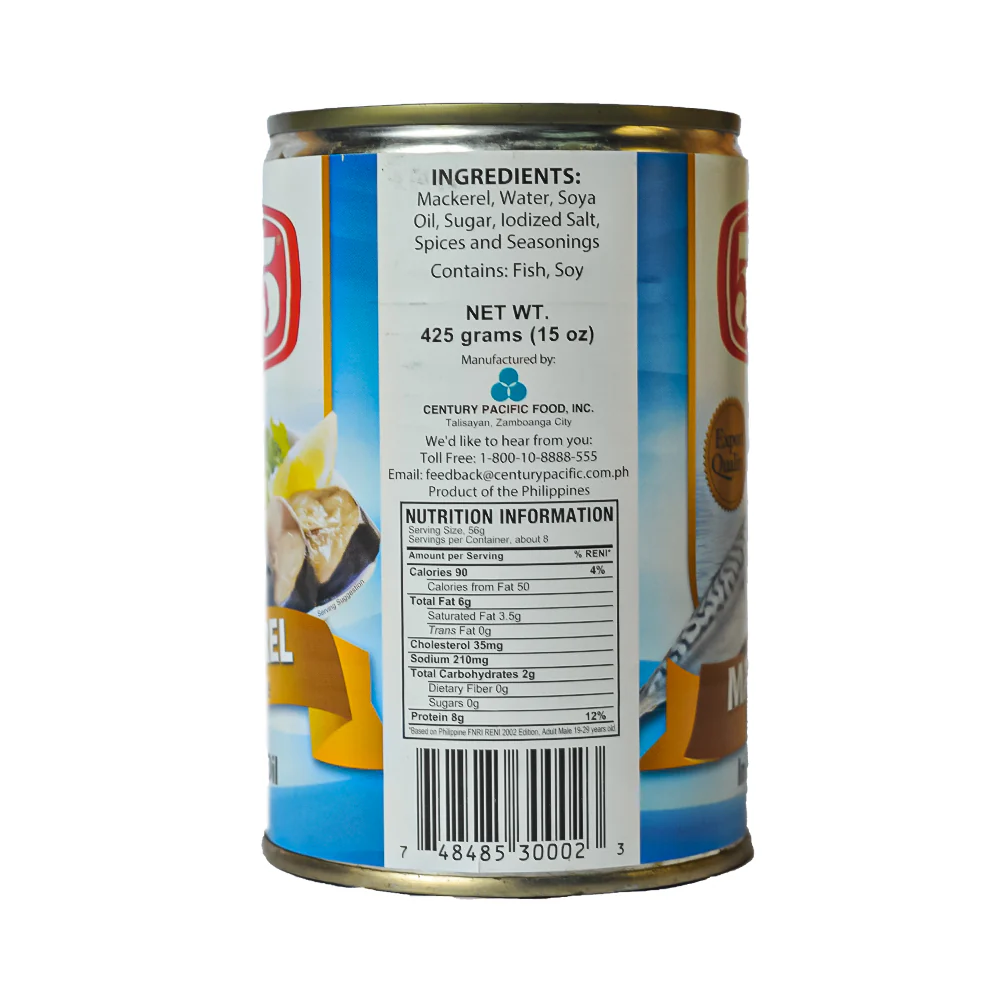 555 Mackerel Salmon Style In Natural Oil 425g - Image 2