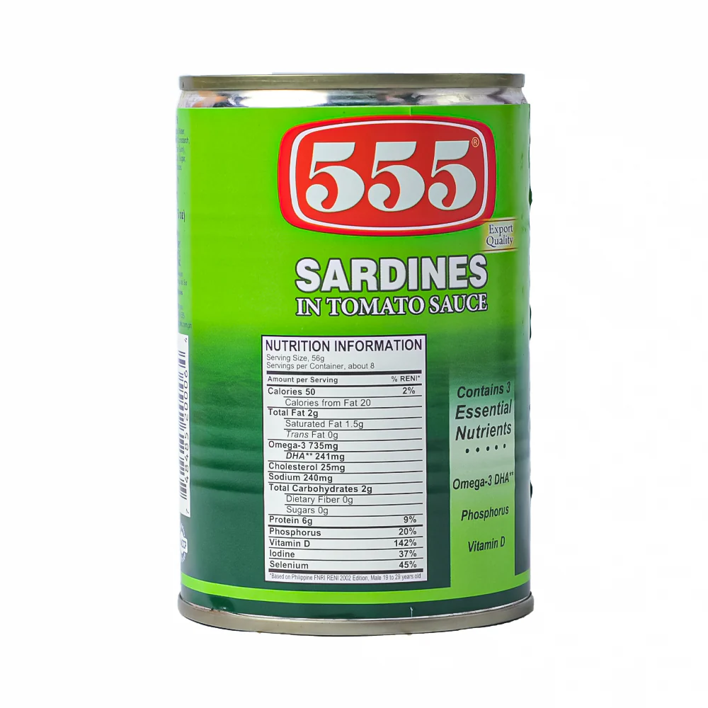555 Sardines in Tomato Sauce 425g - Image 2