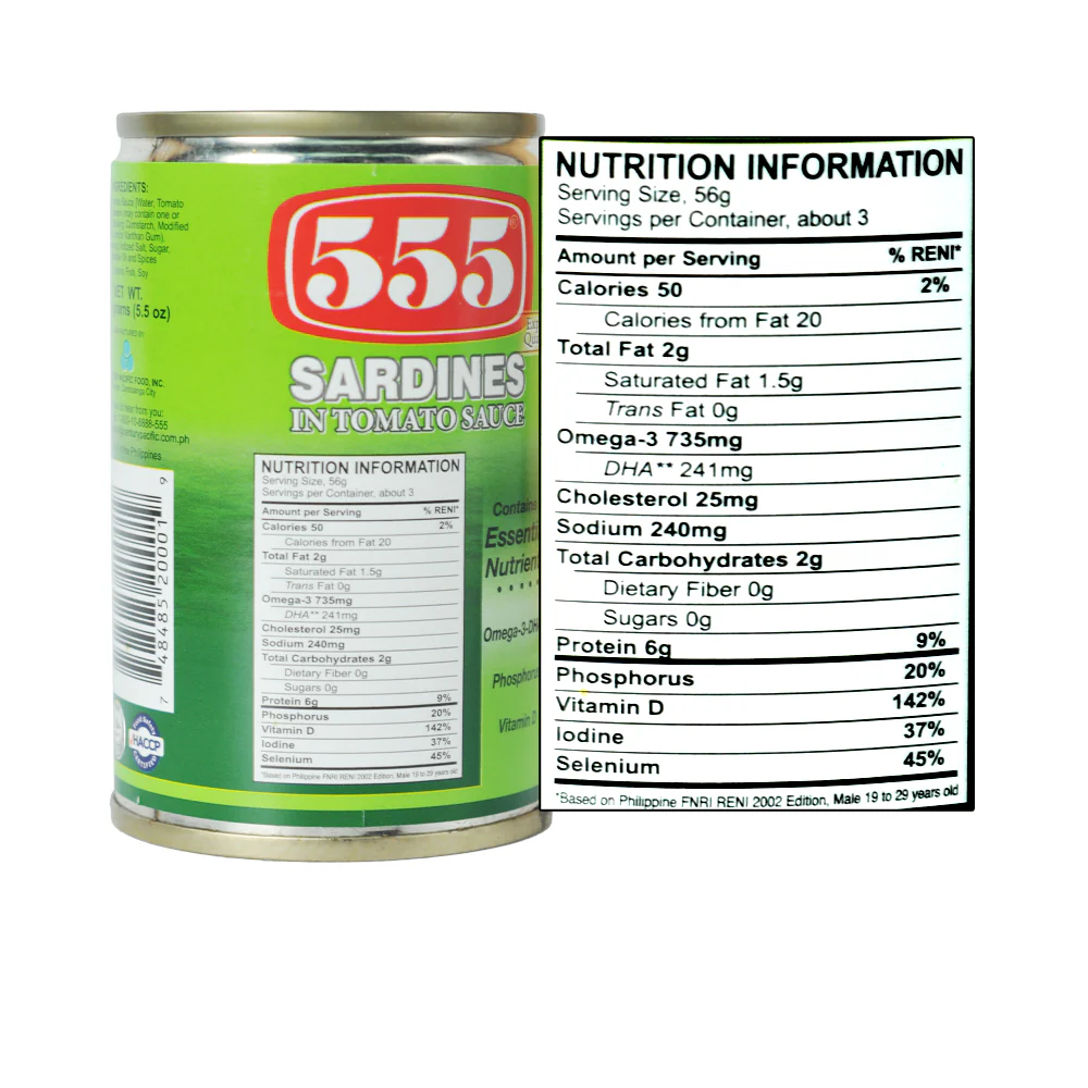 555 Sardines Tomato Sauce 155g - Image 3