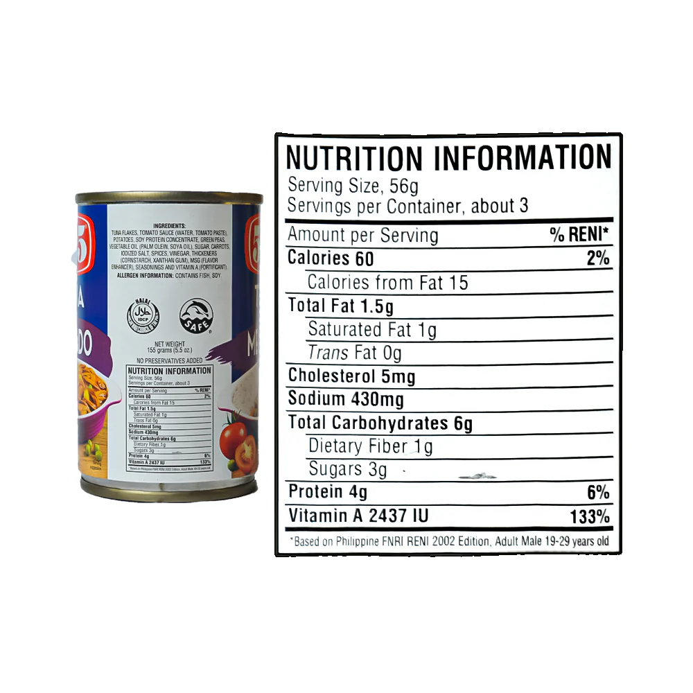 555 Tuna Flakes Mechado 155g - Image 3