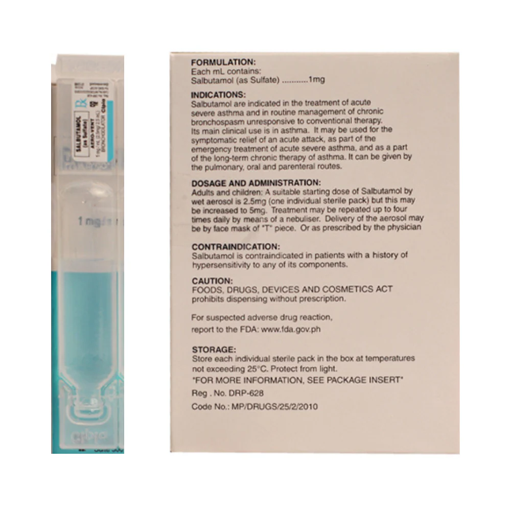Aerovent 2.5mg/2.5ml Nebules By 1's - Image 3