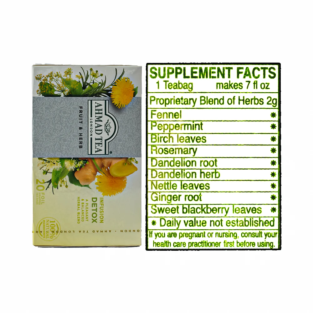 Ahmad Tea Fruit And Herb Infusion Detox 20's - Image 3