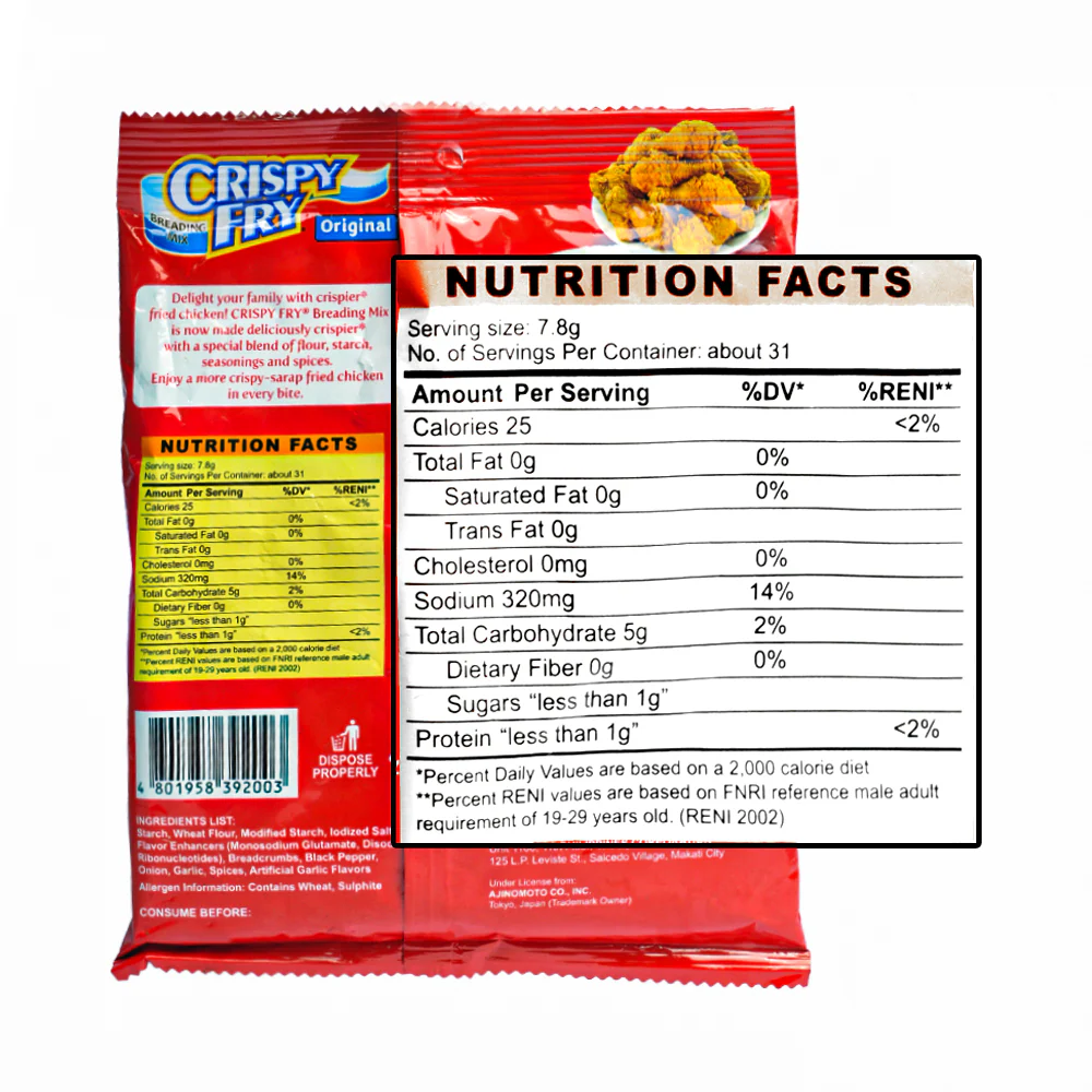 Ajinomoto Crispy Fry Breading Mix Original 238g - Image 2