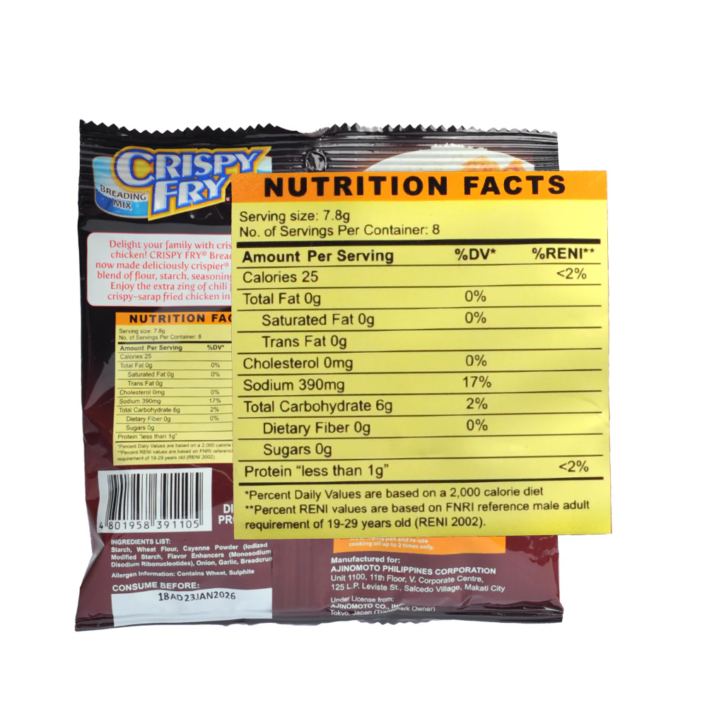 Ajinomoto Crispy Fry Breading Mix Spicy 62g - Image 2