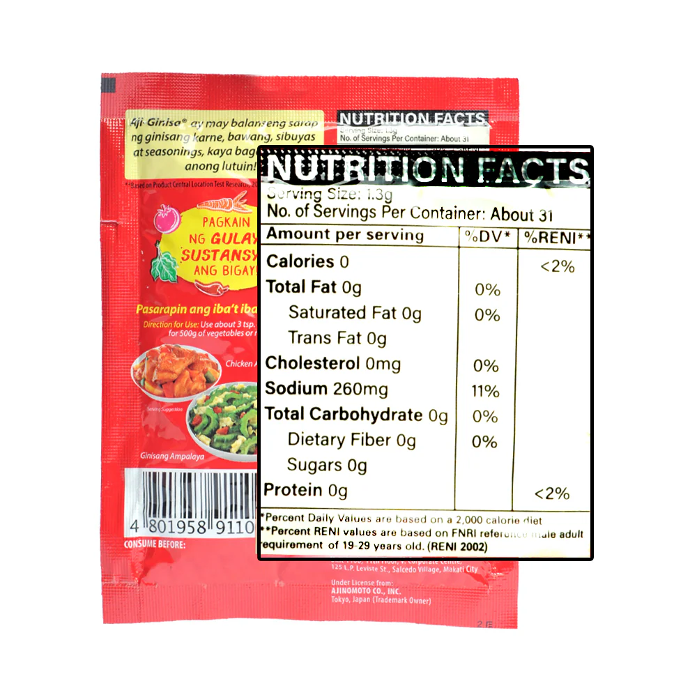 Ajinomoto Ginisa Flavor Seasoning Mix 40g - Image 2