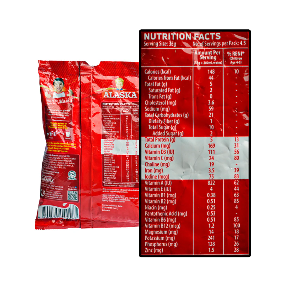 Alaska Fortified Powdered Filled Milk 150g - Image 2