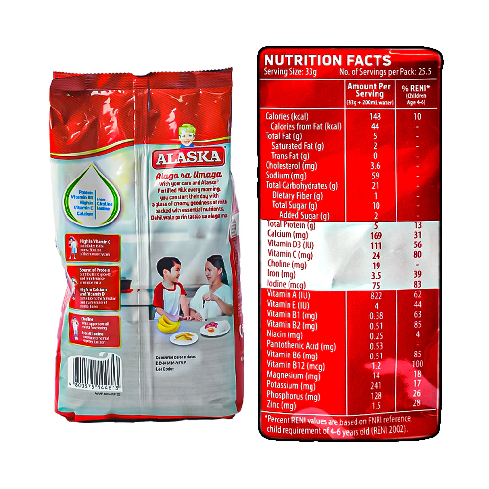Alaska Fortified Powdered Filled Milk 840g - Image 3