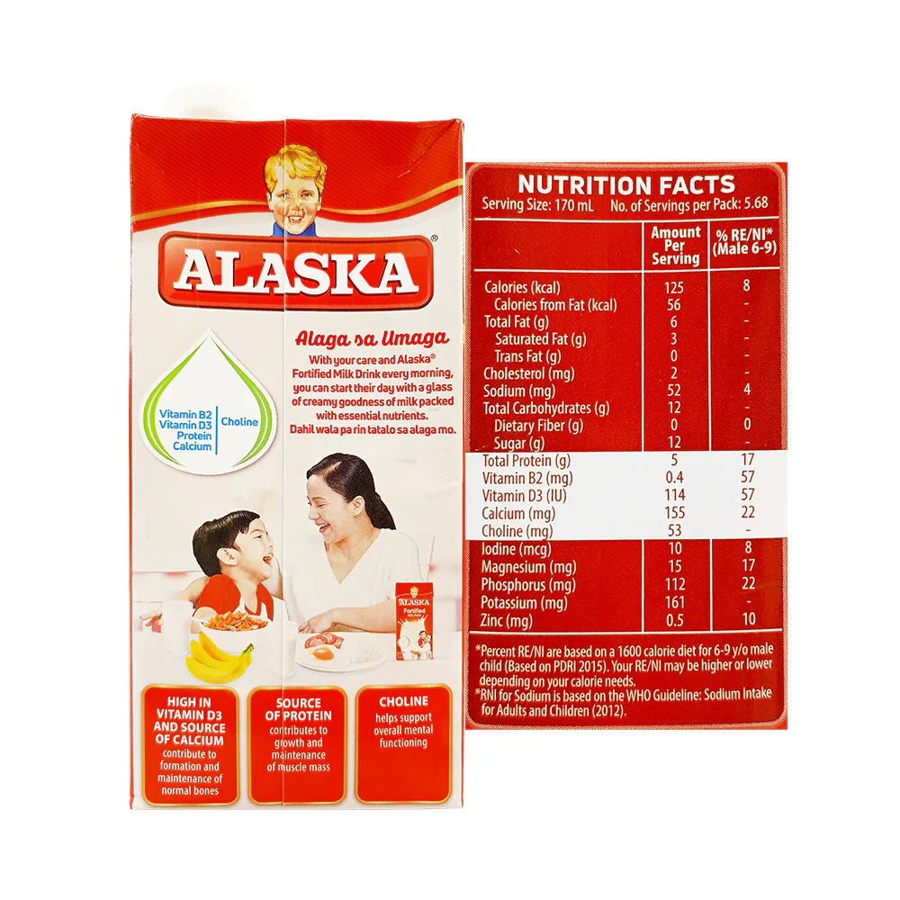 Alaska Fortified UHT-Processed Milk Drink 965ml - Image 2