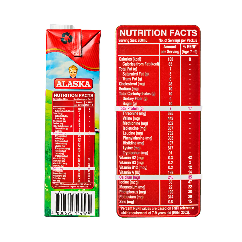 Alaska Fresh Milk 1L - Image 3