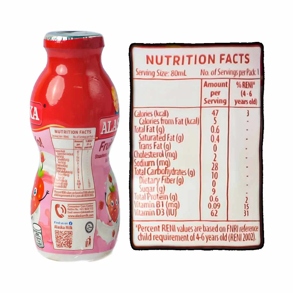 Alaska Fruitti Yo! Strawberry Yoghurt Milk Drink 80ml - Image 3