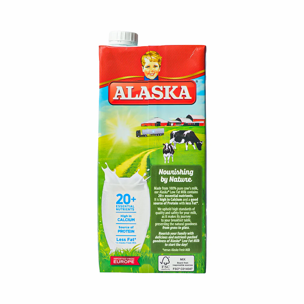 Alaska Slim Low Fat Milk 1L - Image 2