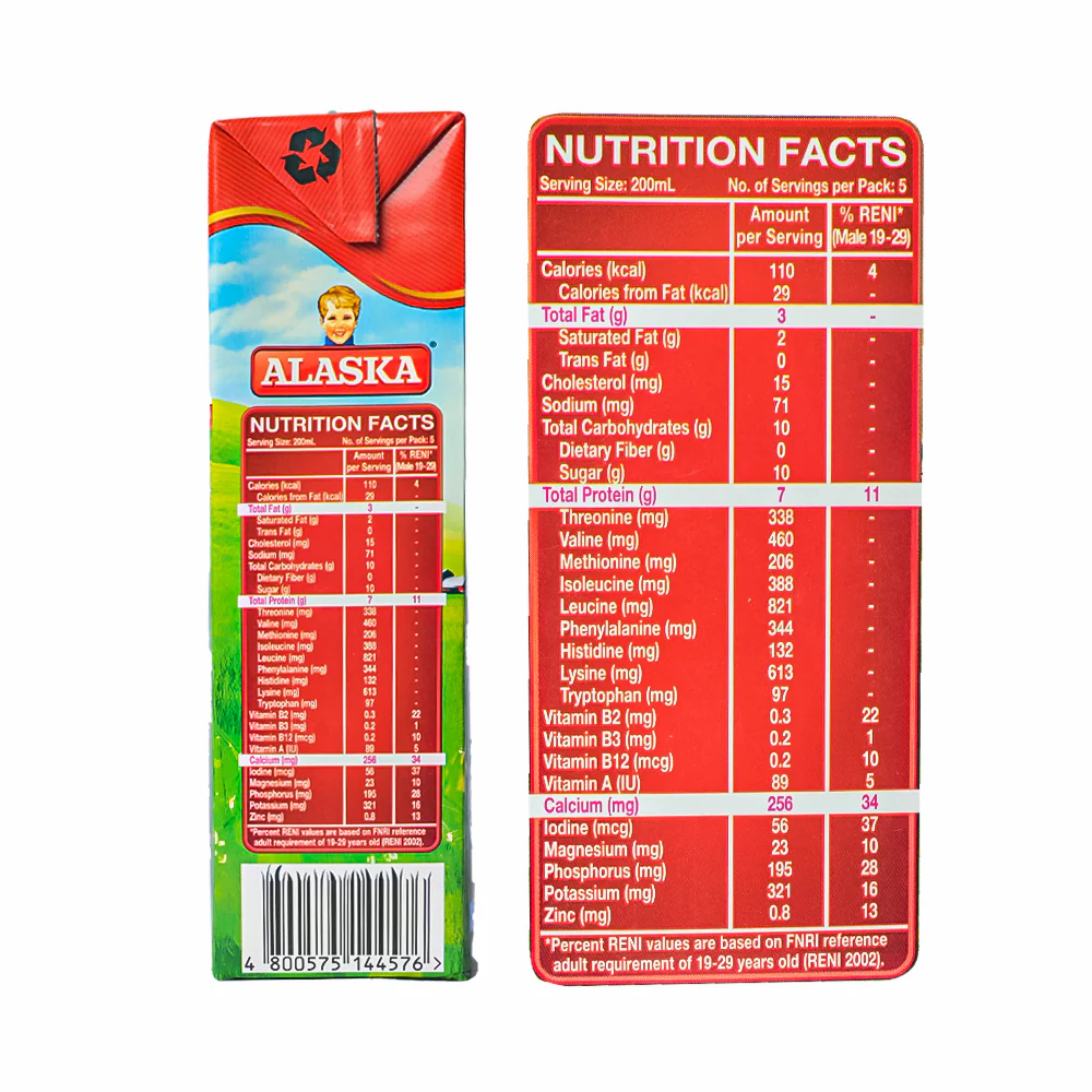 Alaska Slim Low Fat Milk 1L - Image 3