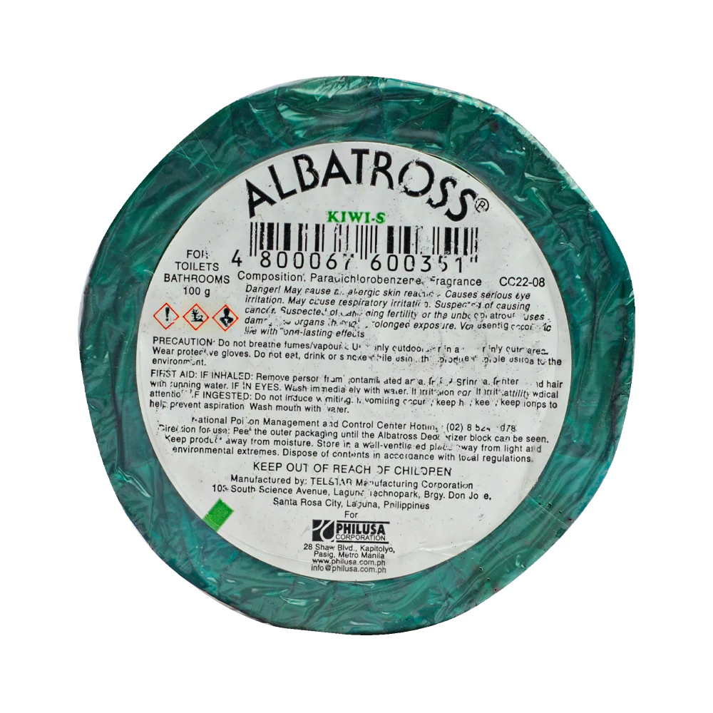 Albatross Deodorizer Round Refill Kiwi Candy 100g - Image 2