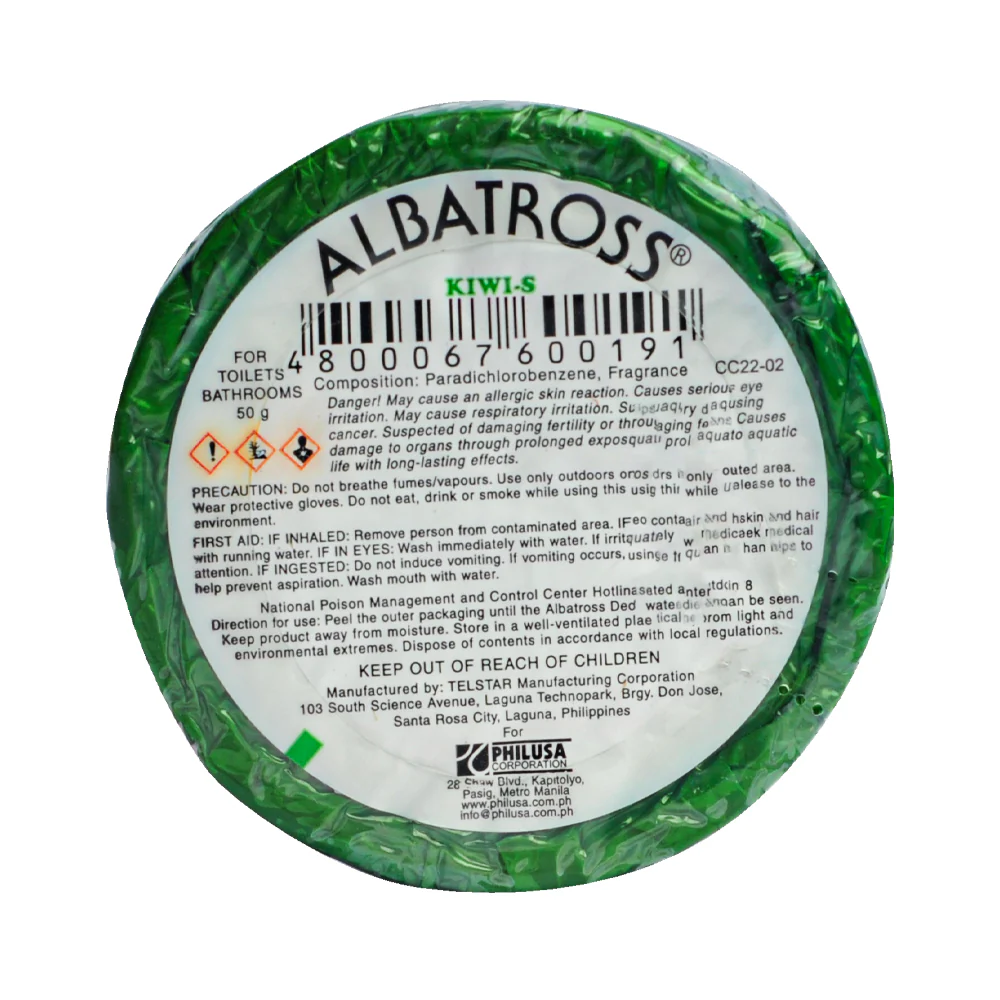 Albatross Deodorizer Round Refill Kiwi Candy 50g - Image 2