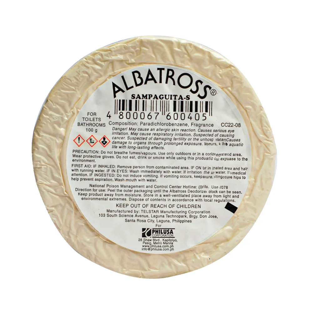 Albatross Deodorizer Round Refill Sampaguita 100g - Image 2