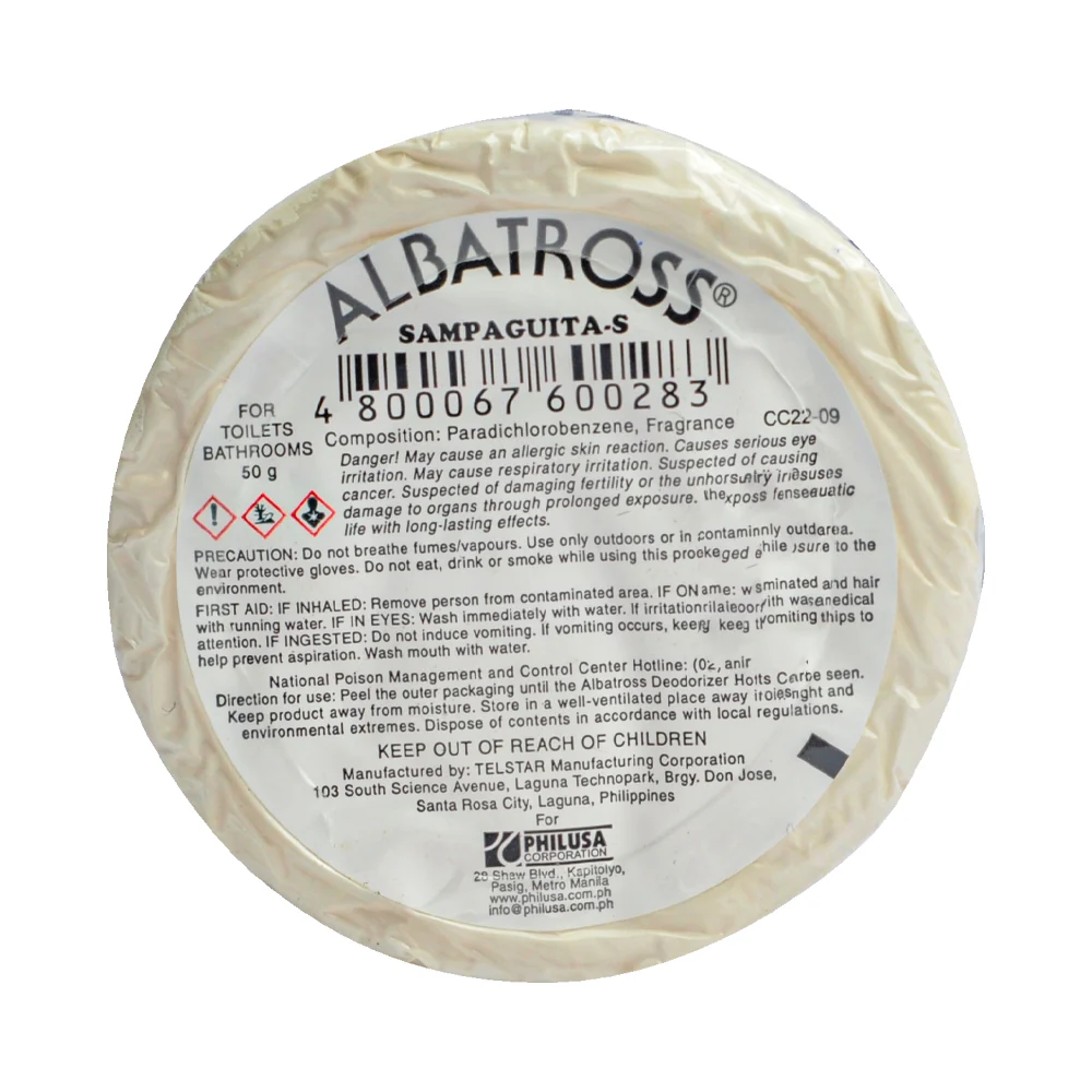 Albatross Deodorizer Round Refill Sampaguita 50g - Image 2