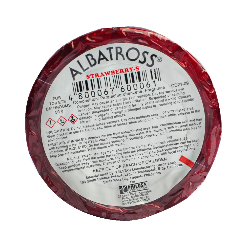 Albatross Deodorizer Round Refill Strawberry 50g - Image 2