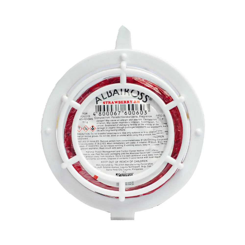 Albatross Deodorizer Round With Holder Strawberry 50g - Image 2