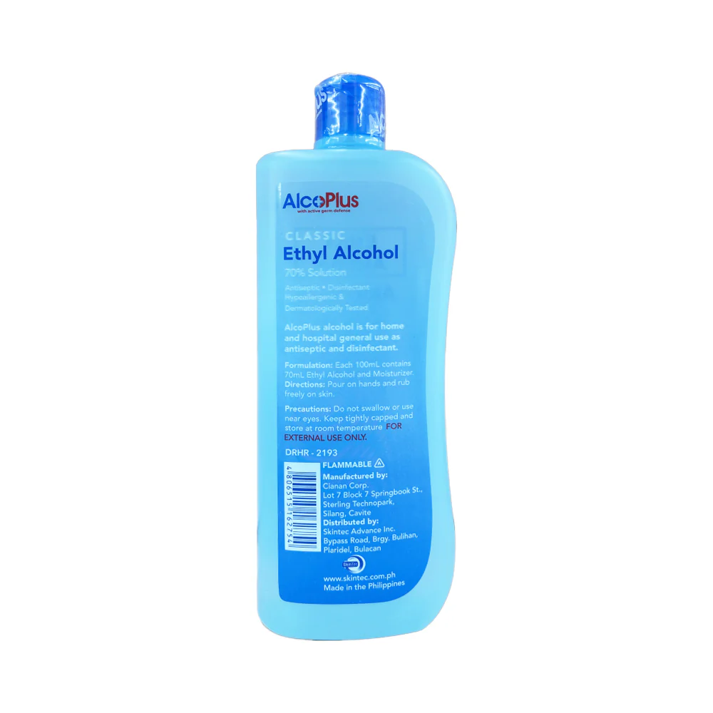 Alcoplus 70% Ethyl Alcohol Classic 500ml - Image 2