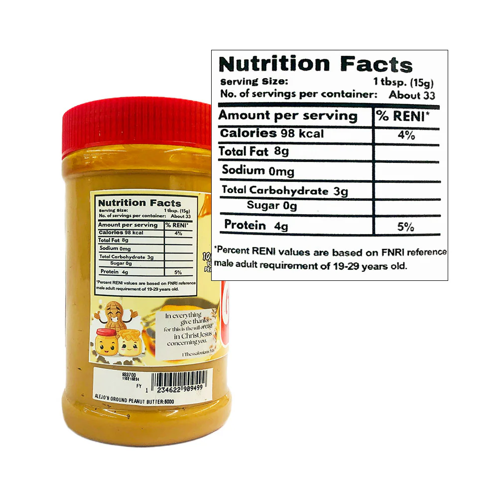 Alejo's Ground Peanut Butter 500g - Image 2