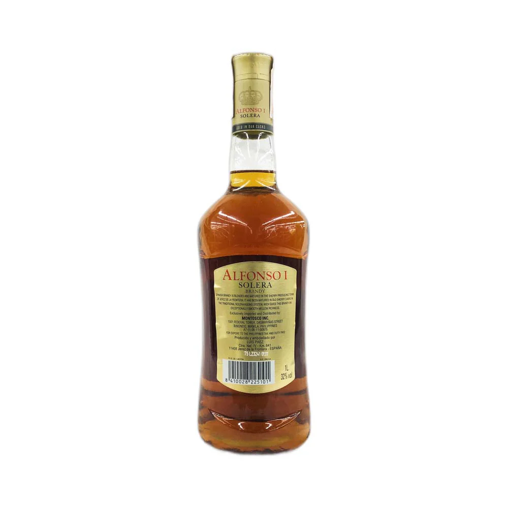 Alfonso 1 Solera Brandy 1L - Image 3