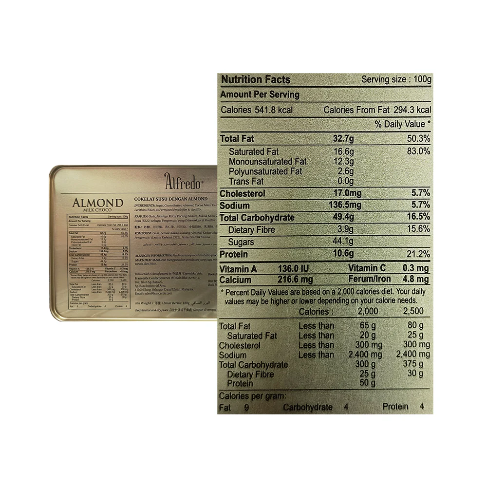 Alfredo Almond Milk Chocolate 180g - Image 2