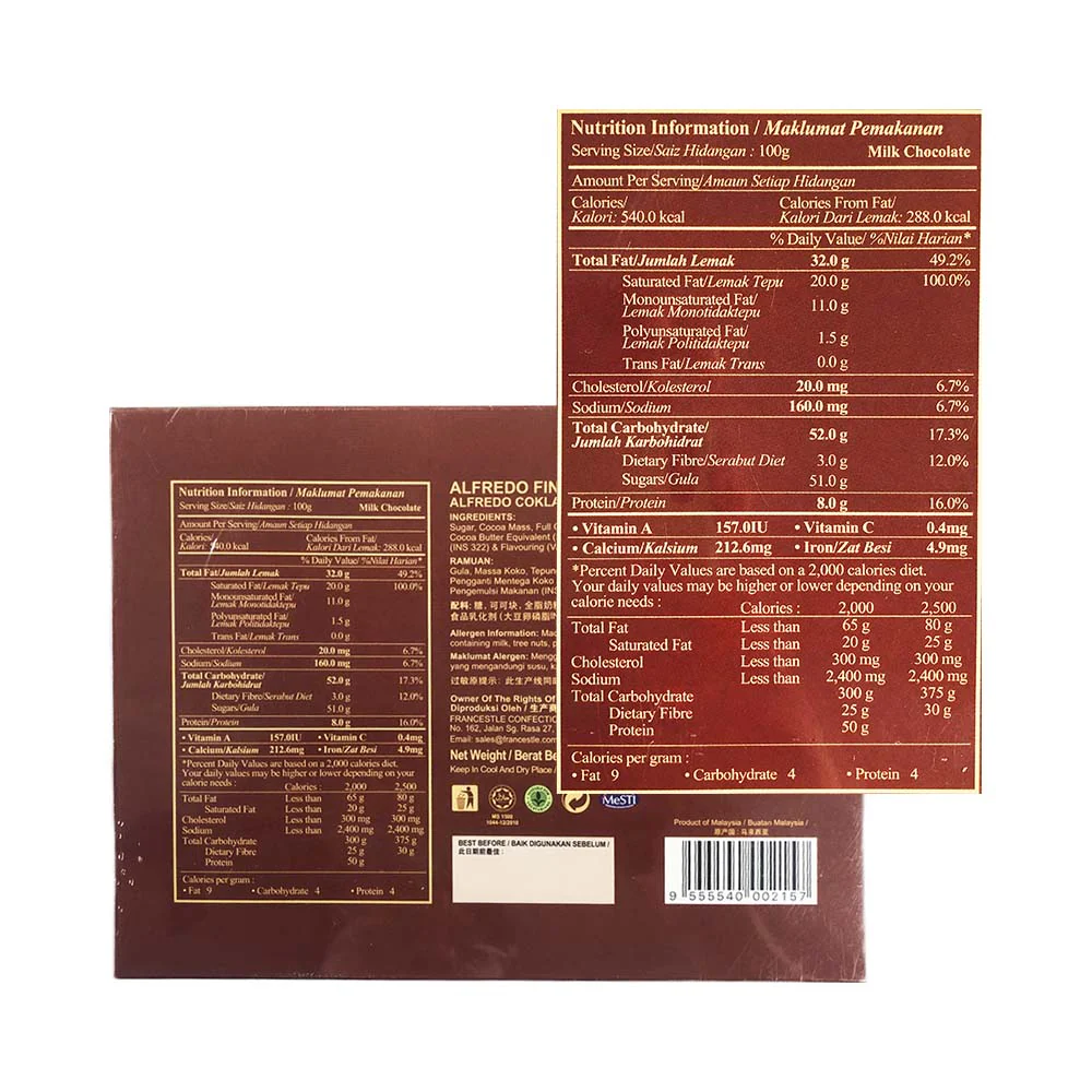 Alfredo Milk Chocolate Selection 110g - Image 2
