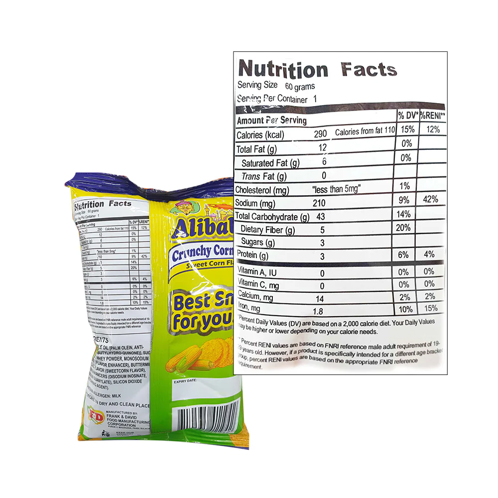 Alibaba Crunchy Corn Chips Sweet Corn 55g - Image 2