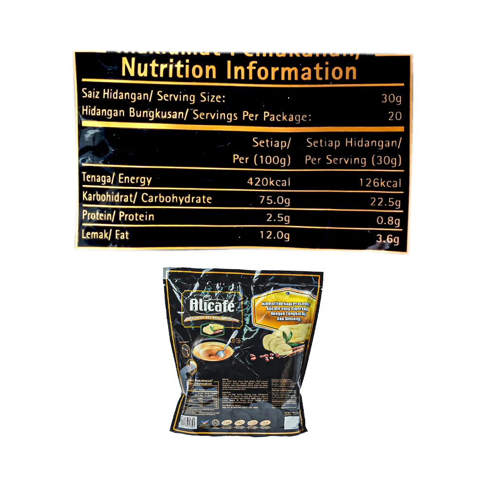 Alicafe 5 in 1 Coffee 30g x 20's - Image 3