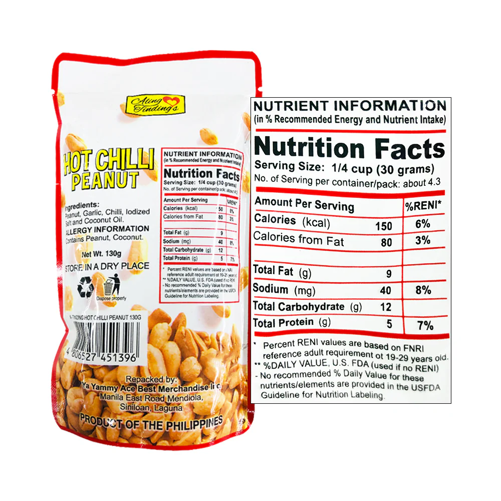 Aling Tinding's Hot Chilli Peanut 30g - Image 2