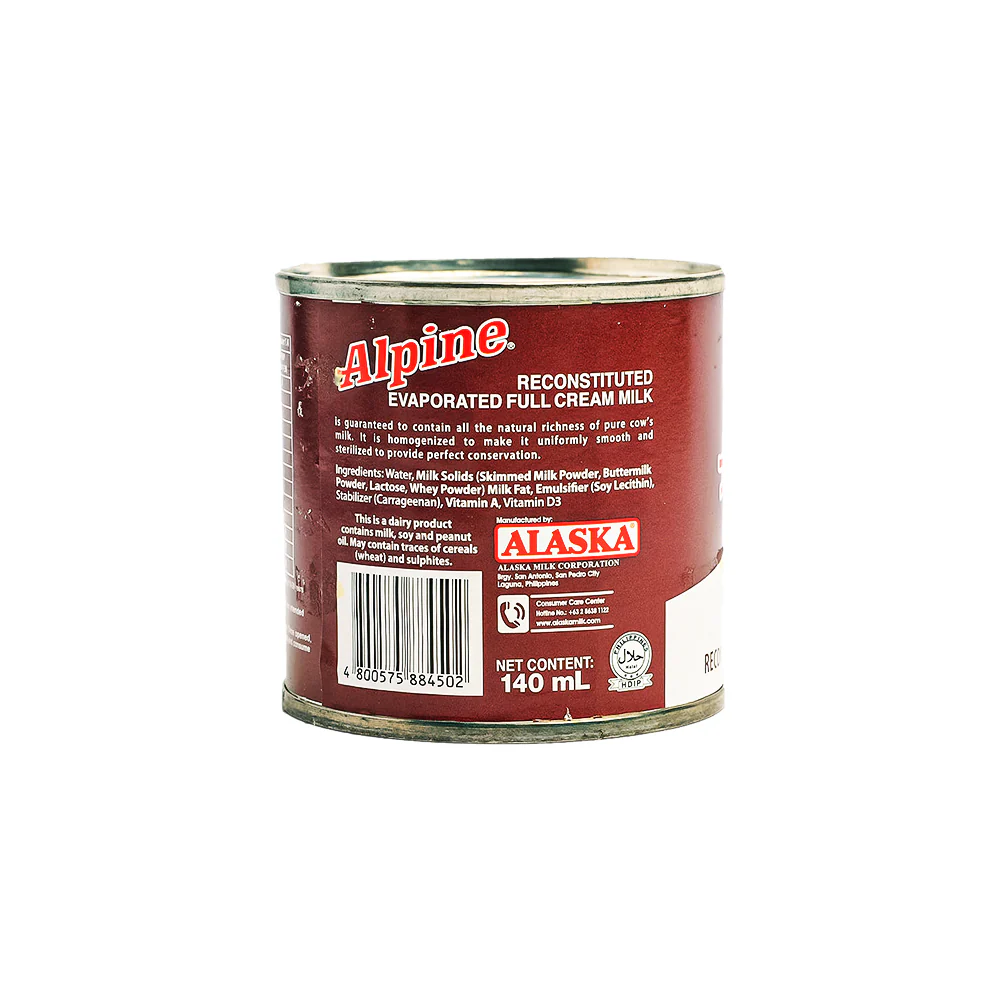 Alpine Full Cream Milk 140ml - Image 2