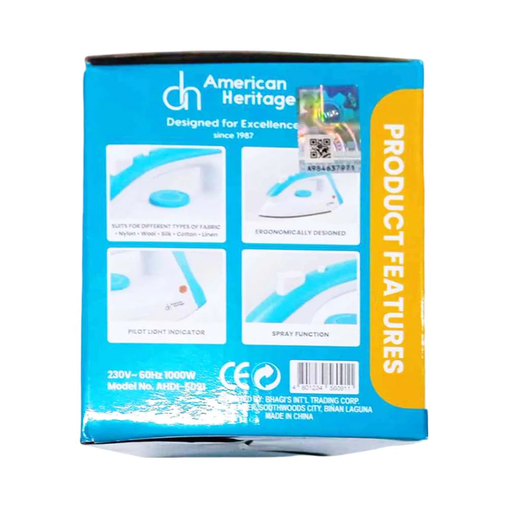American Heritage Dry Flat Iron With Spray - Image 3