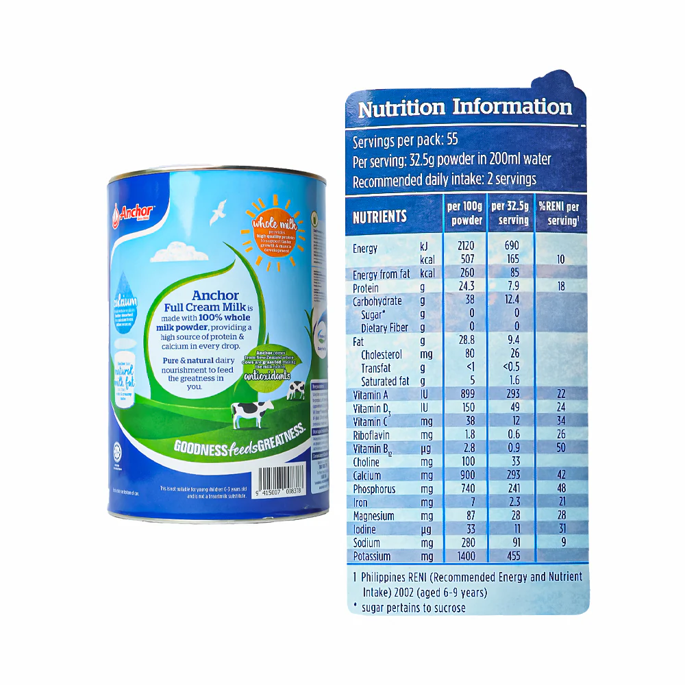 Anchor Full Cream Milk Powder 1.8kg - Image 3