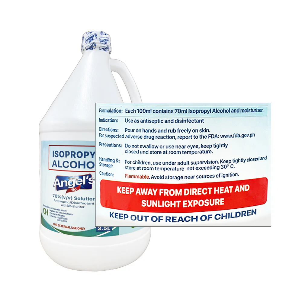 Angel's Flo Alcohol Isopropyl 70% 1Gal - Image 2