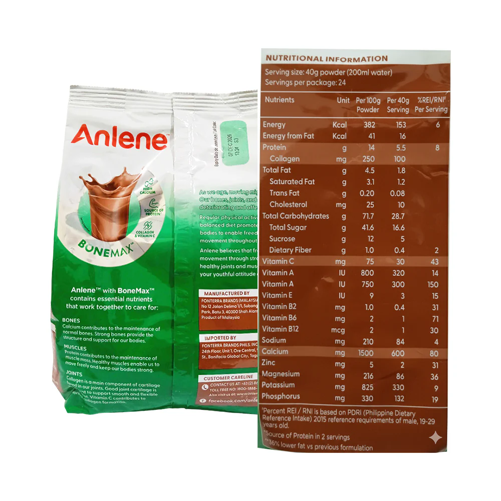 Anlene Adult Chocolate Milk Powder 980g - Image 2