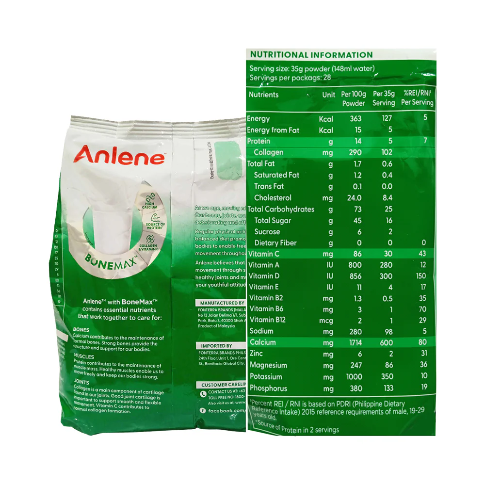 Anlene Adult Milk Powder Plain 990g - Image 2