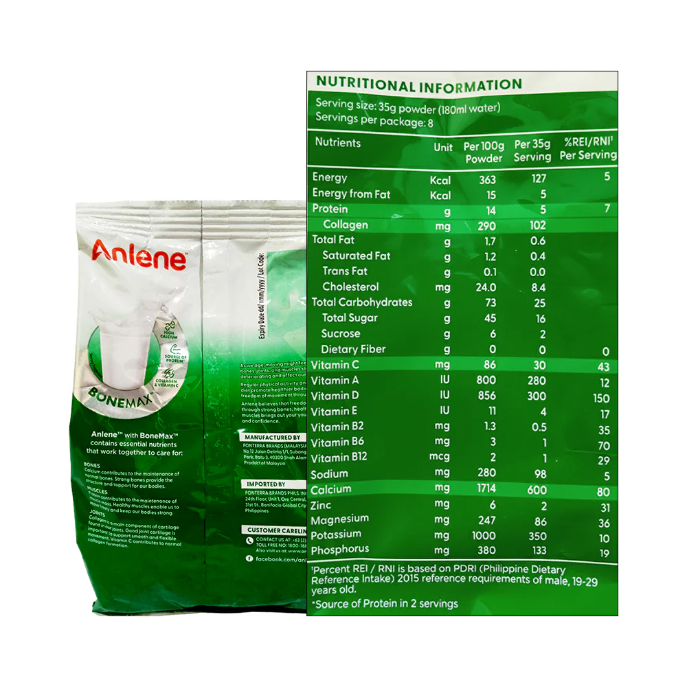 Anlene Movemax Adult Milk Powder Plain 300g - Image 2