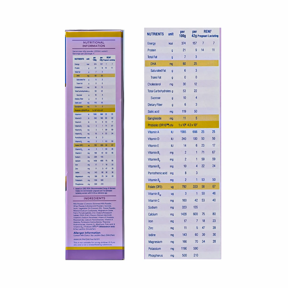 Anmum Materna Powdered Chocolate Milk Drink 180g - Image 3