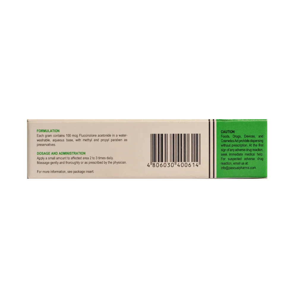 Aplosyn-10 (Fluocinolone Acetonide) 100mcg/g Cream 5g - Image 3