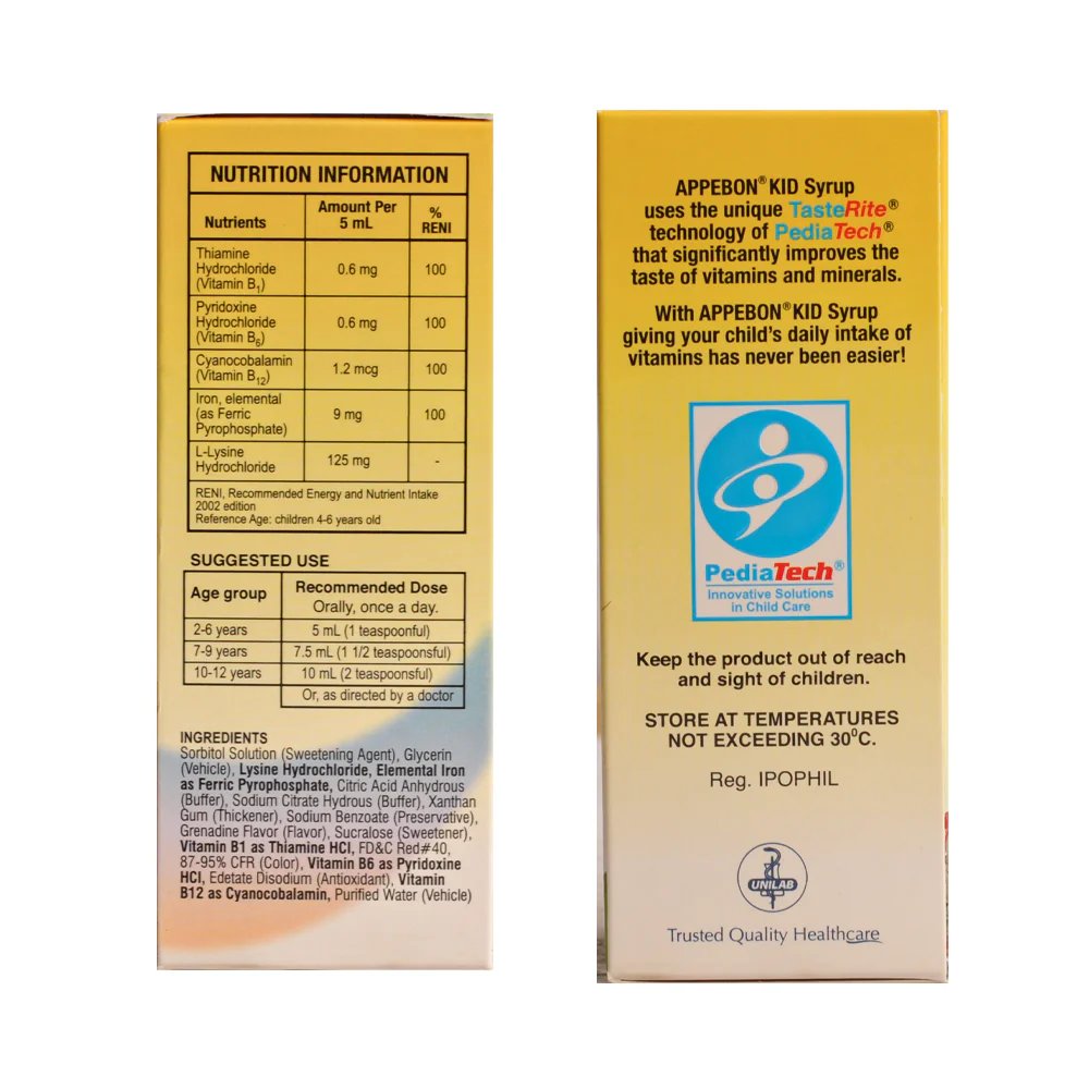 Appebon Kid With Iron Syrup 60ml - Image 2