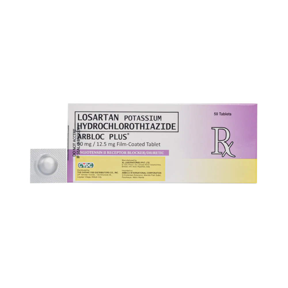 Arbloc Plus Tablet 50mg/12.5mg 1's - Image 2