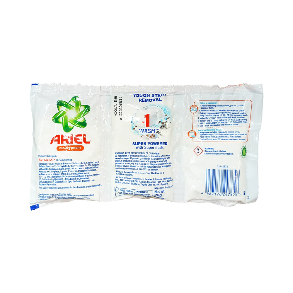 Ariel Detergent Powder Clean And Bright 90g - Image 2