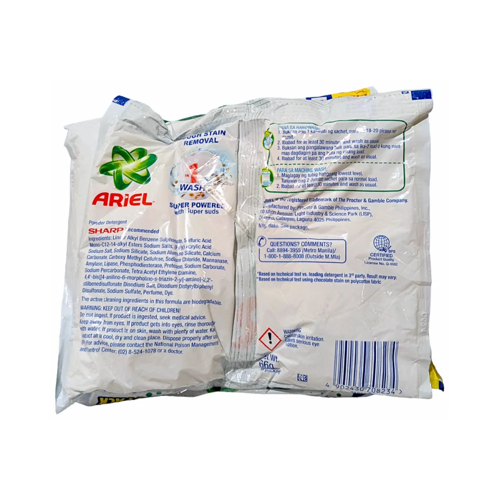 Ariel Detergent Powder Sunrise Fresh 66g x 6's + 1 - Image 2