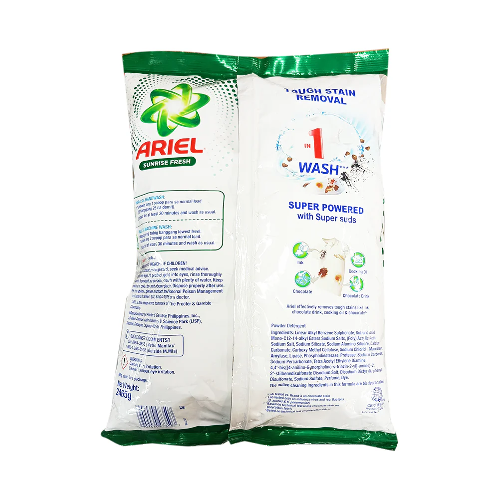 Ariel Detergent Powder Sunrise Fresh 2465g - Image 2