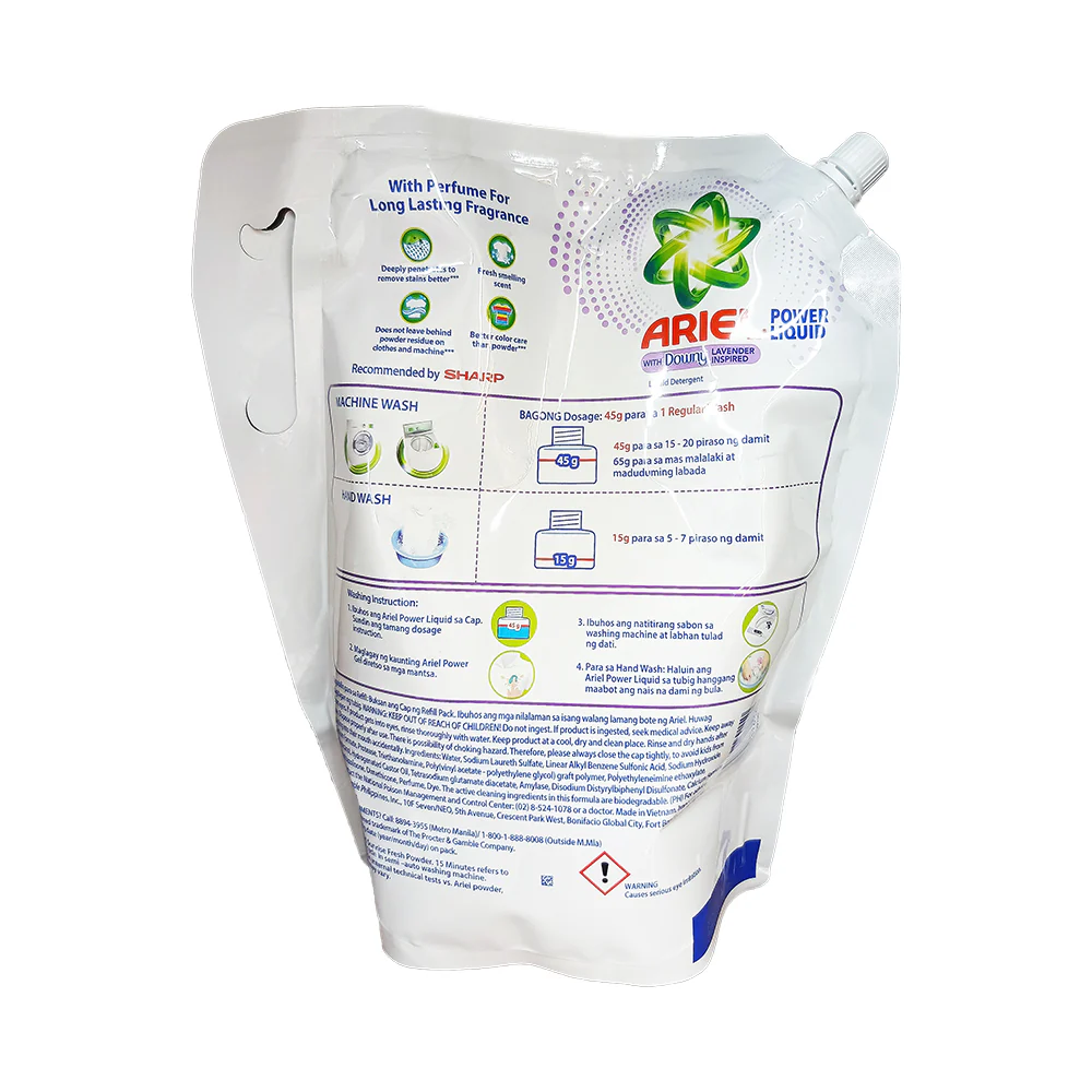 Ariel Power Liquid Detergent With Downy Lavender 2.105kg - Image 2