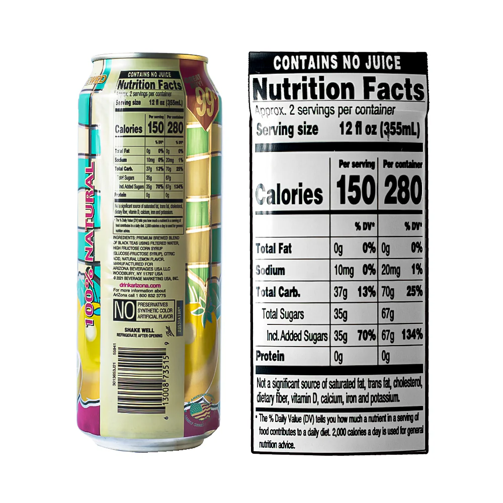 Arizona Iced Tea Lemon 650ml - Image 3