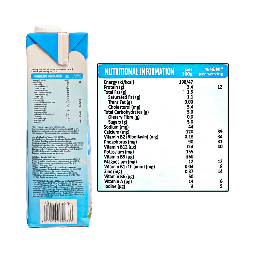 Arla Low Fat Milk 1L - Image 3