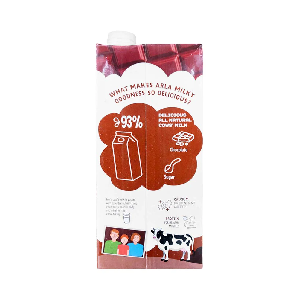 Arla Milk Goodness Chocolate 1L - Image 2